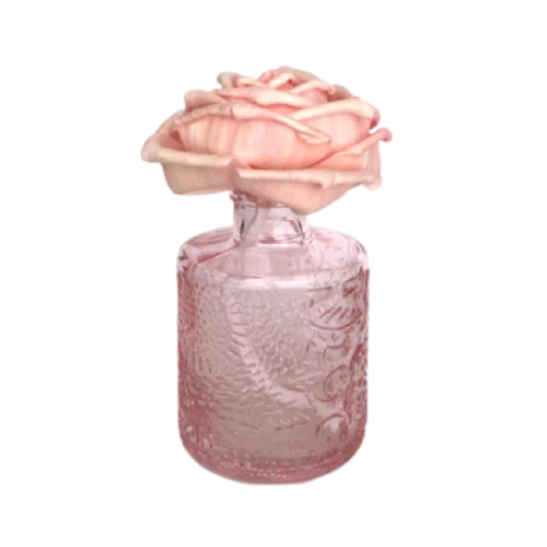 Muhà Diffusor „Flower Granatapfel“ – 200 Ml, Mit Handgefertigtem Birkenholz-Diffusor